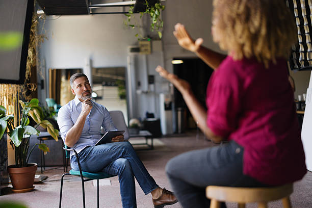 istock Business colleagues having interview and listening to ideas 2243311209