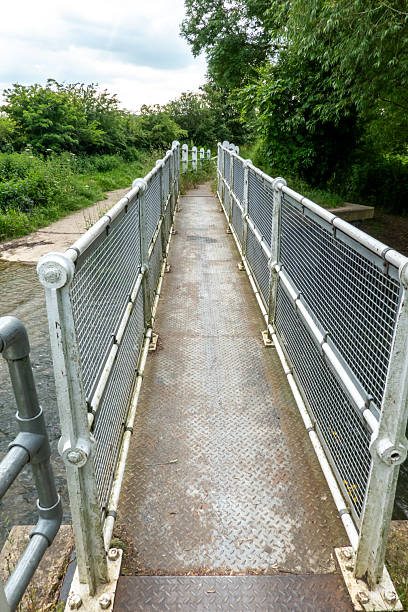 The narrow bridge over Hinxton Ford on the river Cam