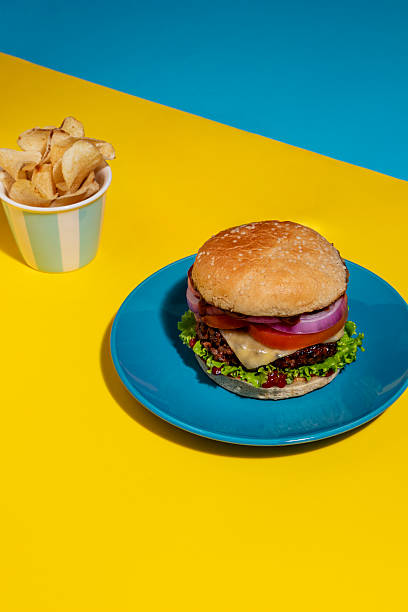 istock Perfect Takeout Meal: Burger and French Fries 2243317530