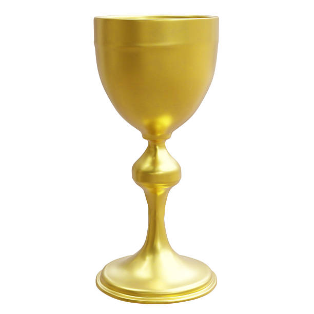 istock Golden chalice isolated on white, Holy grail cup 2243317679