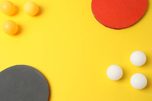 One  racket for playing table tennis, isolated  on white background