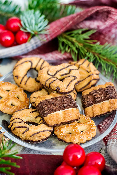 istock Christmas  cookies with chocolate 2243355861