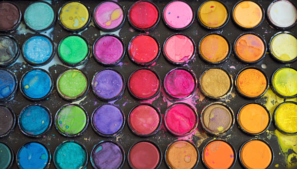 istock Watercolor Paint Set with Vivid Colors 2243363961