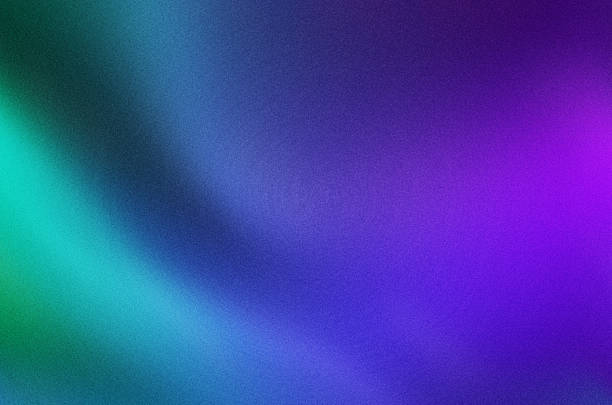 istock Abstract smooth shapes blue purple gradient texture background with soft grain 2243372602