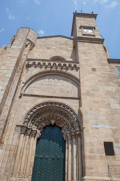 Ourense Cathedral south facade, Galicia, Spain. Roman Catholic church dedicated to St Martin