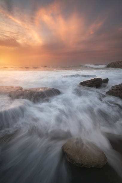 istock sand and rocks of Azkorri Beach 2243373725