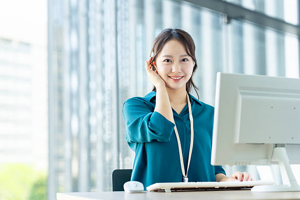 istock Young female engineer working in the office 2243381409