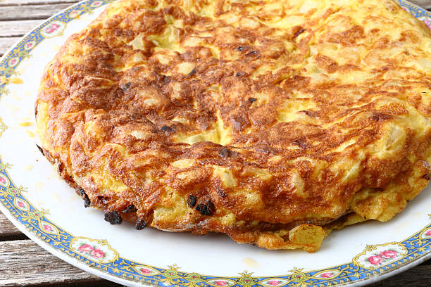 istock spanish egg omelette as typical lunch food 2243381510