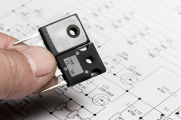 Artificial intelligence concept with computer chip on circuit board. This file is cleaned and retouched.