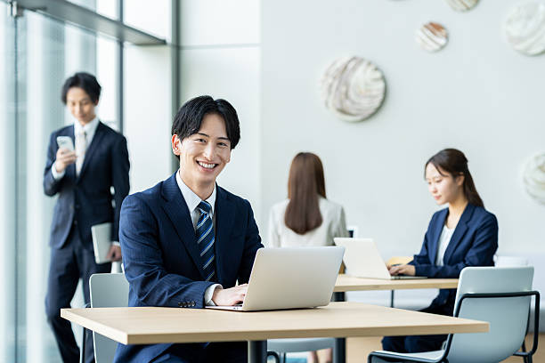istock Young businessman working in the office 2243383959