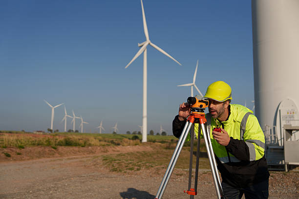istock Engineers inspect wind farms, power generation systems, natural industries and environmental concepts, clean energy. 2243388333
