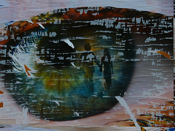 The Eye, torn poster, Paris, France