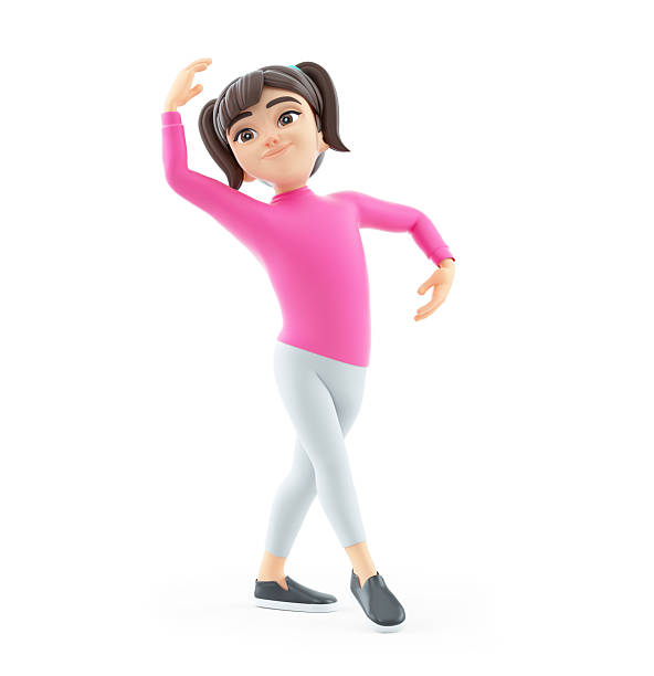 istock 3d girl ballet dance pose 2243395904