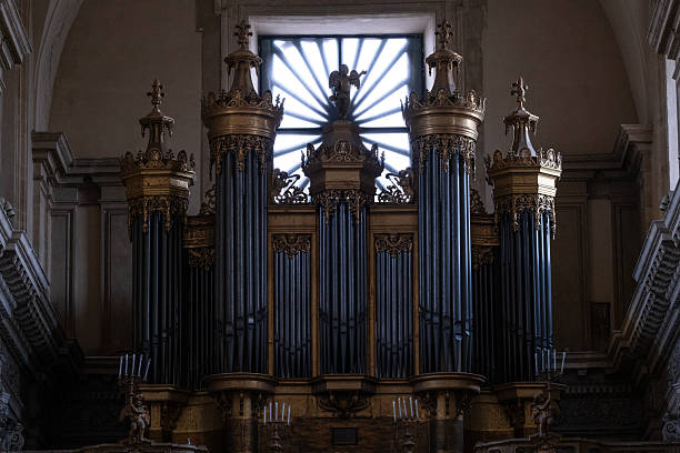 Church organ inside the Catania Cathedral