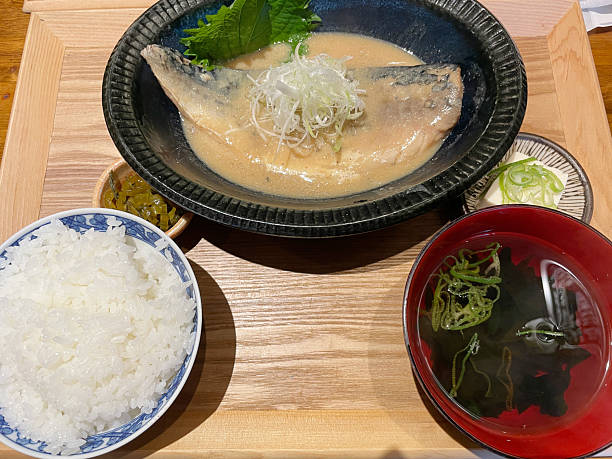 istock Mackerel simmered in miso sauce 2243400103