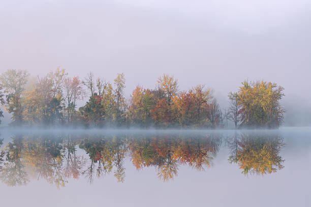 istock Autumn Reflections at Dawn Gun Lake 2243408397