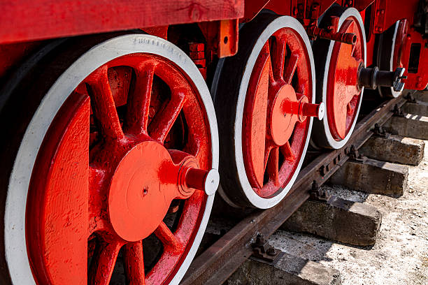 istock Old steam locomotive wheels 2243409481