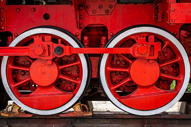 Close up old Steam train in Bangkok central railway station located at Pathum Wan, the former central passenger terminal in Bangkok and the former railway hub of Thailand. It is in the center of the city in the Pathum Wan district, and is operated by the State Railway of Thailand.