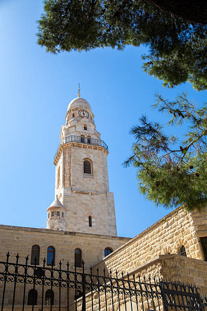 Chapel fragment in Jerusalem, Bell Tower at Dormition Abbey on Mount Zion in Jerusalem, Israel