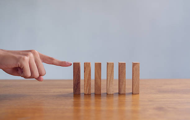 istock Business planning crisis effect or risk protection concept, business solution and intervention. 2243412525