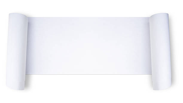 istock A sheet of white paper, curled on both sides. 2243420002