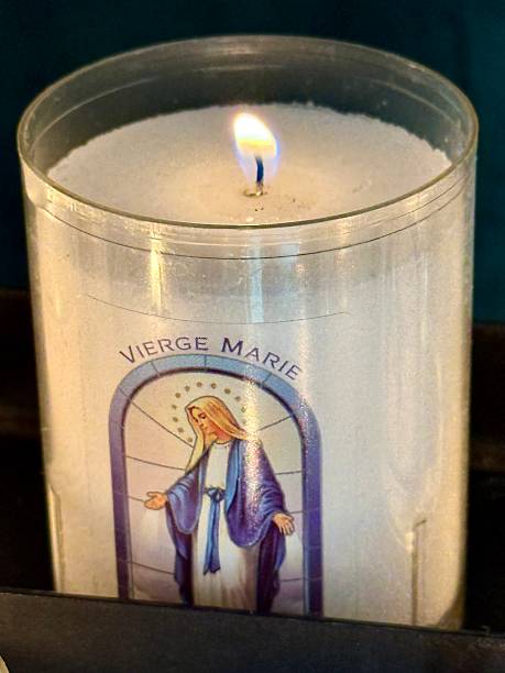 istock candle for the Virgin Mary 2243447039