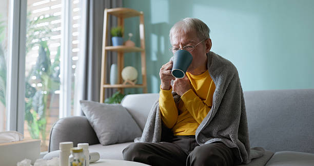 istock Asian elderly take medicine at home 2243450803