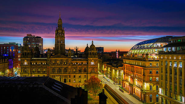 istock Glasgow City Chambers, landmark architecture, and George Square in Glasgow 2243451444