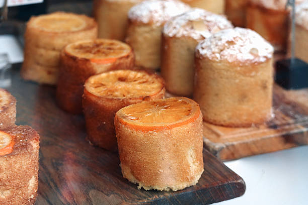 Close up banana cup cake