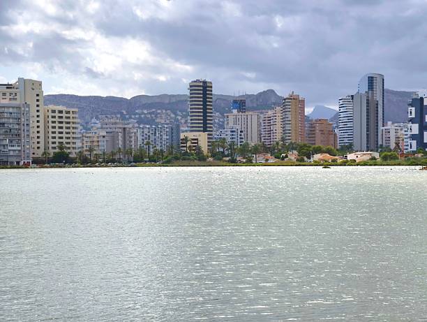 istock Calm urban waterfront skyline for corporate and transport 2243458963