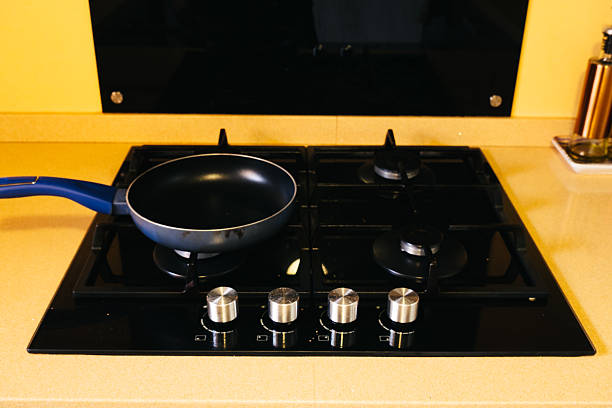 istock empty pan on the left side of the image 2243459240
