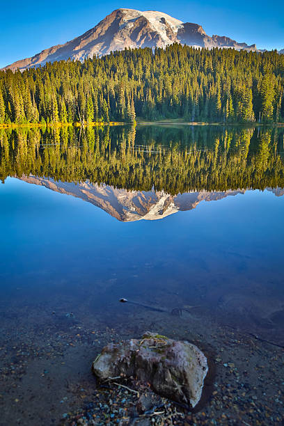 istock Alpenglow Sunrise Reflection on Mount Rainier in Still Lake 2243465468