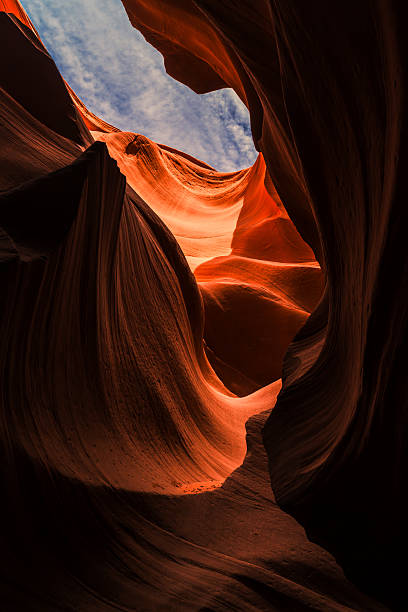 istock Abstract rock formations carved by water and light in a desert canyon 2243477550