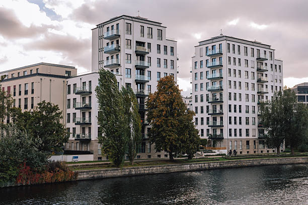 istock Modern Riverside Apartment Buildings in Berlin, Germany 2243483627