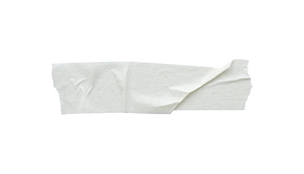 istock White adhesive paper tape isolated on white background 2243493339