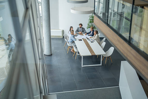 istock Business people having a meeting in a modern office space 2243493387