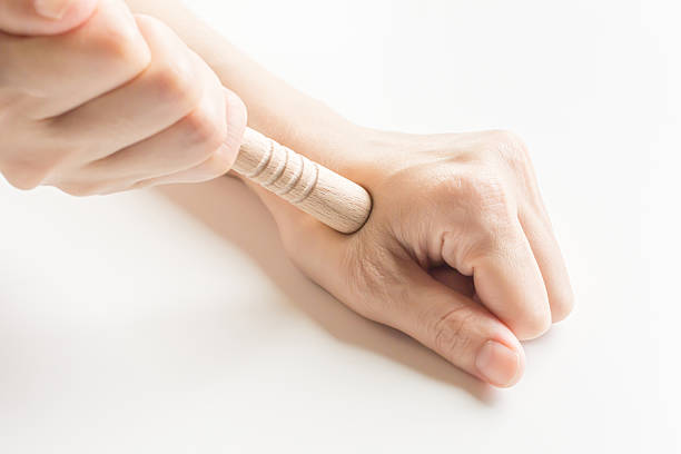 Acupressure, meridians, oriental medicine, acupressure stick, pressure point stick, white background