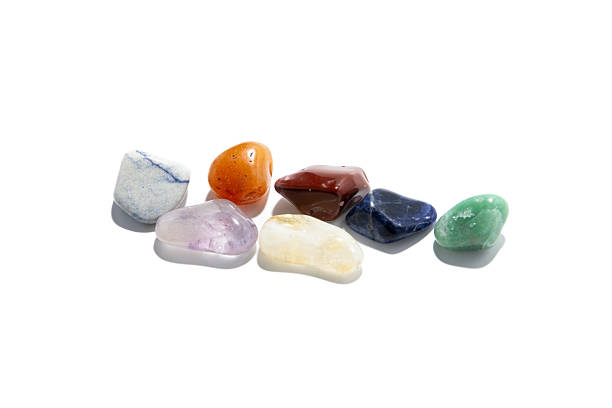 istock Colorful Polished Stones Arranged in a Small Group for Decor, Craft, and Healing 2243505962