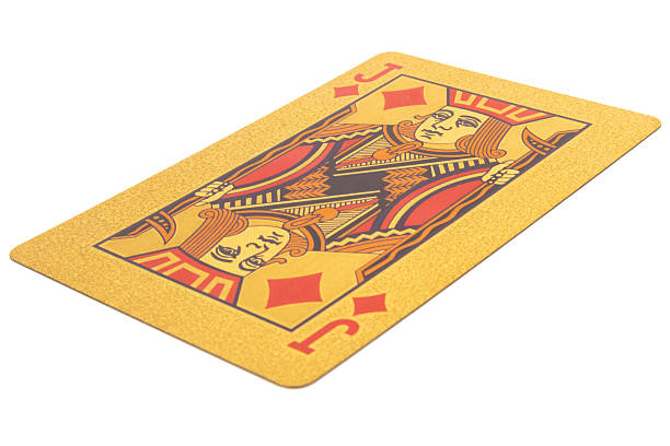 istock diamond jack card gambling color gold isolated on white background 2243506973