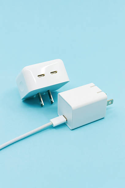 istock Power adapter. USB AC charger Type C. Portable charger. 2243508999