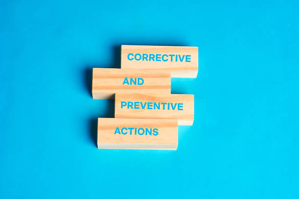 istock Blocks labeled corrective and preventive actions illustrating quality management discipline and continuous improvement practice 2243510355