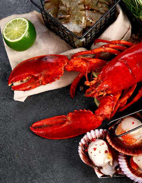 istock Assorted seafood. Mediterannean food concept. 2243527893