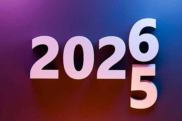istock White 3D numbers 2025 and 2026 on a colorful pink blue gradient background, symbolizing New Year celebration, time change, future, and new beginnings. 2243537793