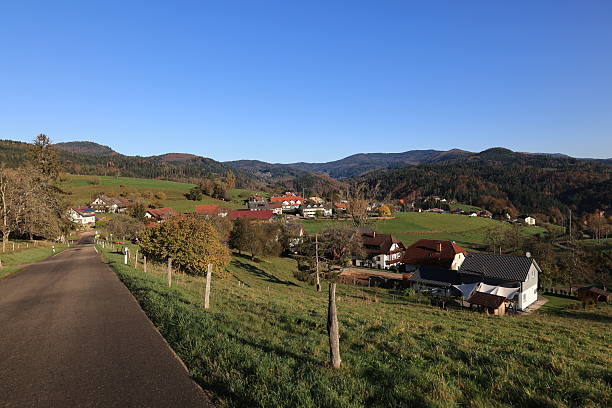 istock Sunny autumn day in Steinen in the Black Forest 2243542012