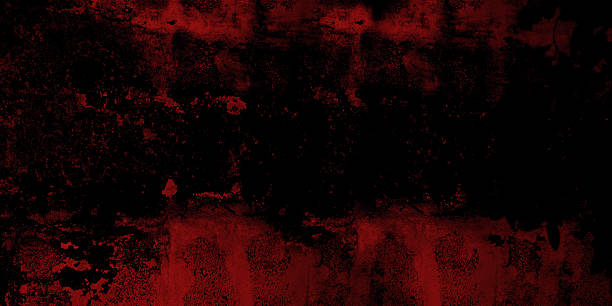 istock Textural background dark grimy wall with bold crimson-red hue. 2243555134