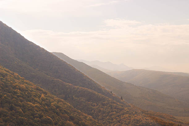 istock Soft Haze Over the Dzama Valley Ridges 2243560127