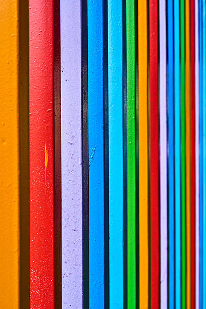 istock Colorful fence in the park 2243566765