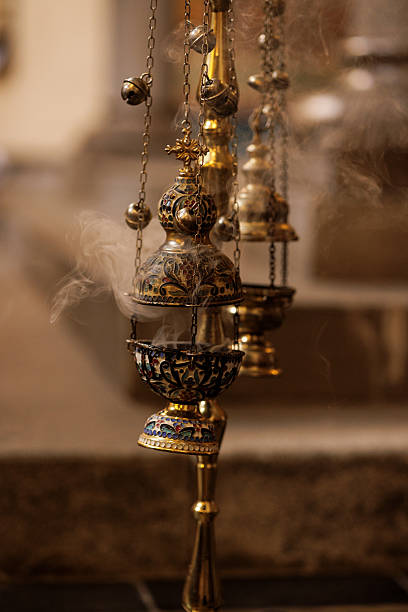 Orthodox Church. Details and symbols of religion.