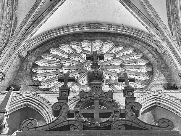 Ancient ornate architecture at Durham Cathedral