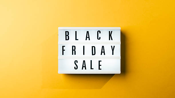 istock Black Friday Sale Lightbox Yellow Background 2243582530